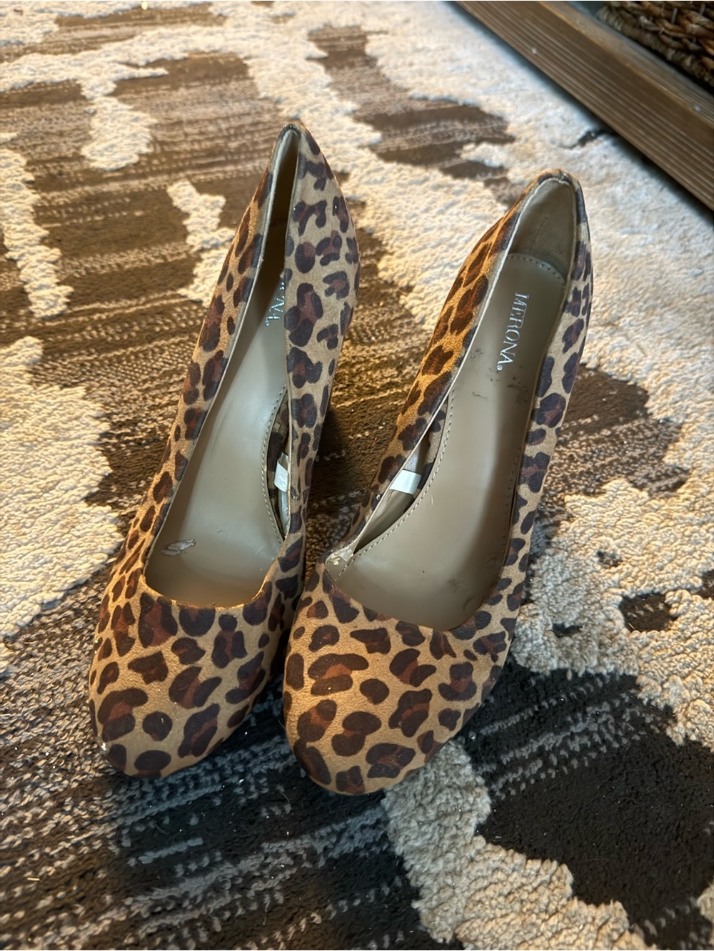 Merona Leopard Print Pumps - Brown & Black
